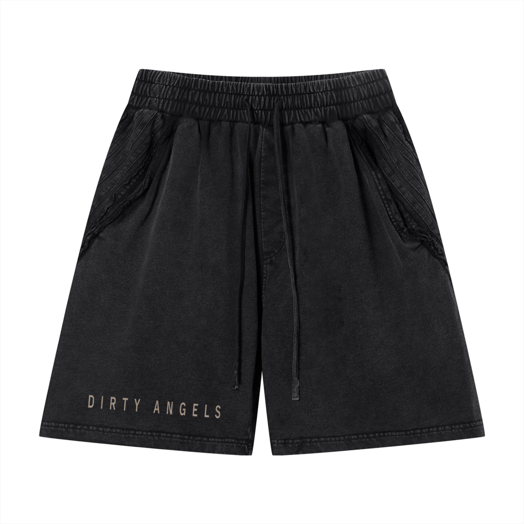 Essential Raw Edge Shorts — Vintage Wash