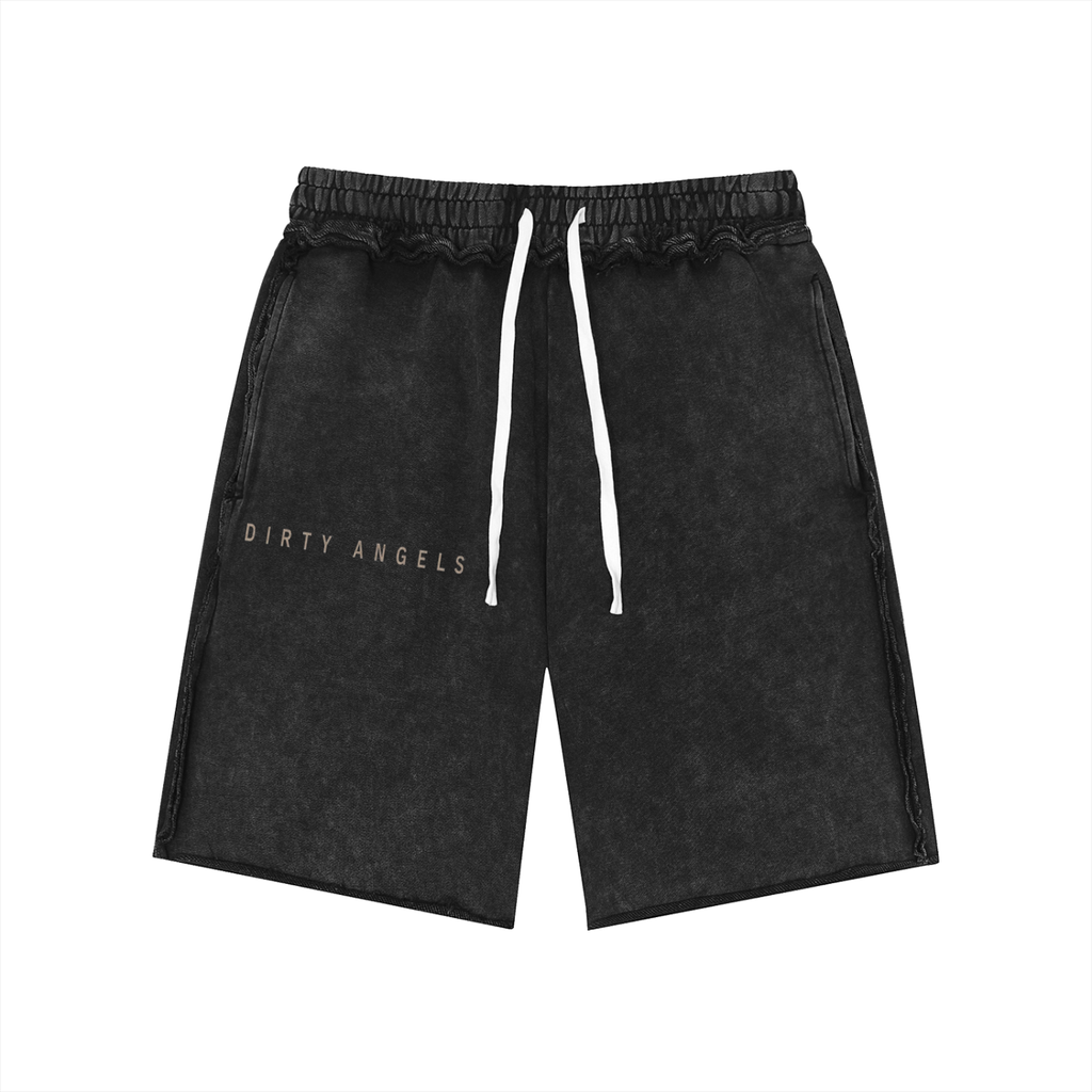 Essential Raw Edge Shorts — Mineral Wash