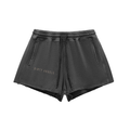 Essential Raw Edge Drawstring Shorts — Snow Wash