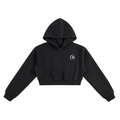 The Wings Cropped Hoodie — Black